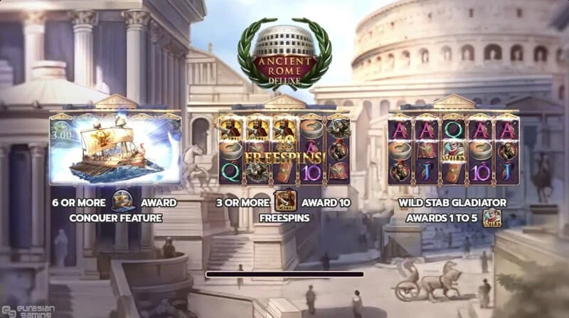 Ancient Rome Deluxe AI - ecranul principal al rolelor și interfeței