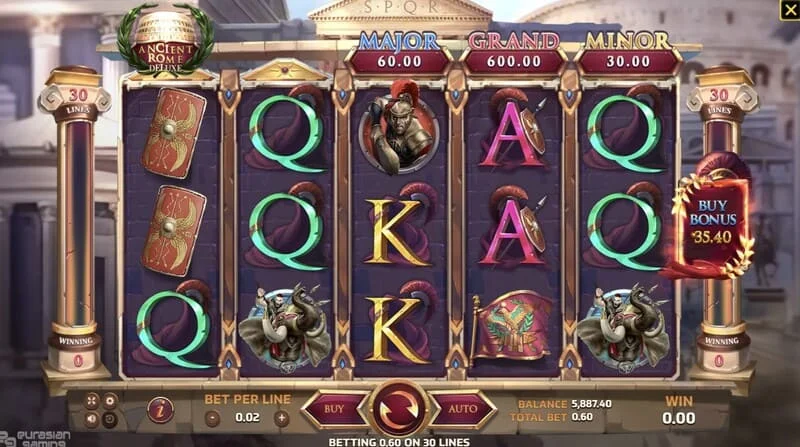 Ancient Rome Deluxe AI - joc cu o linie câștigătoare